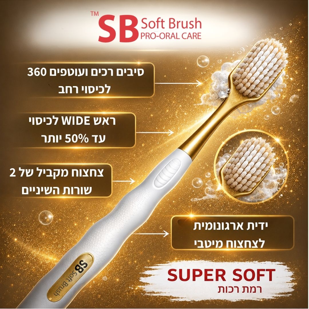 מברשת שיניים סיבים עוטפים 360 - מארז 6 יח' -