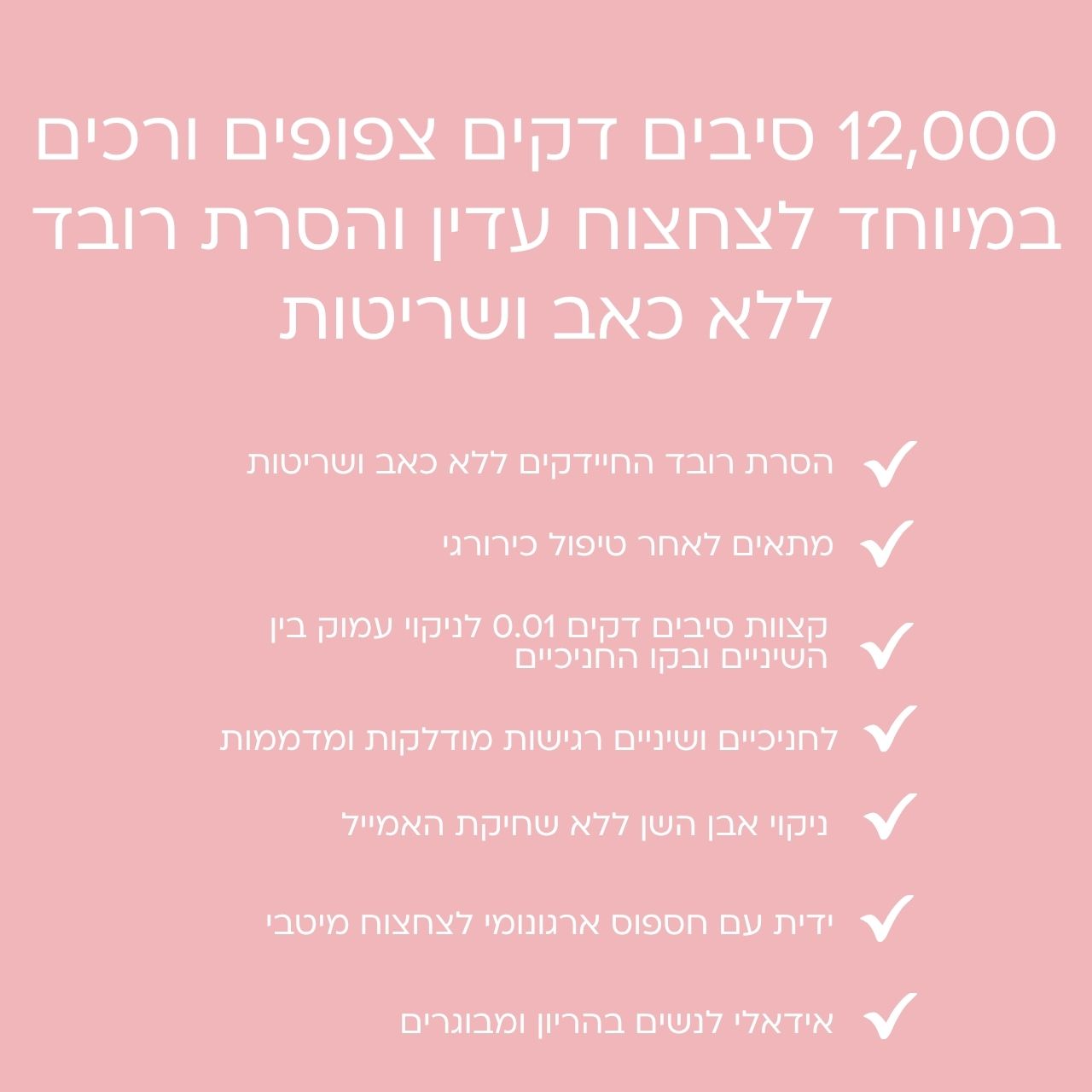 מברשת שיניים 12000 סיבי NANO דקים ורכים - ראש גלי