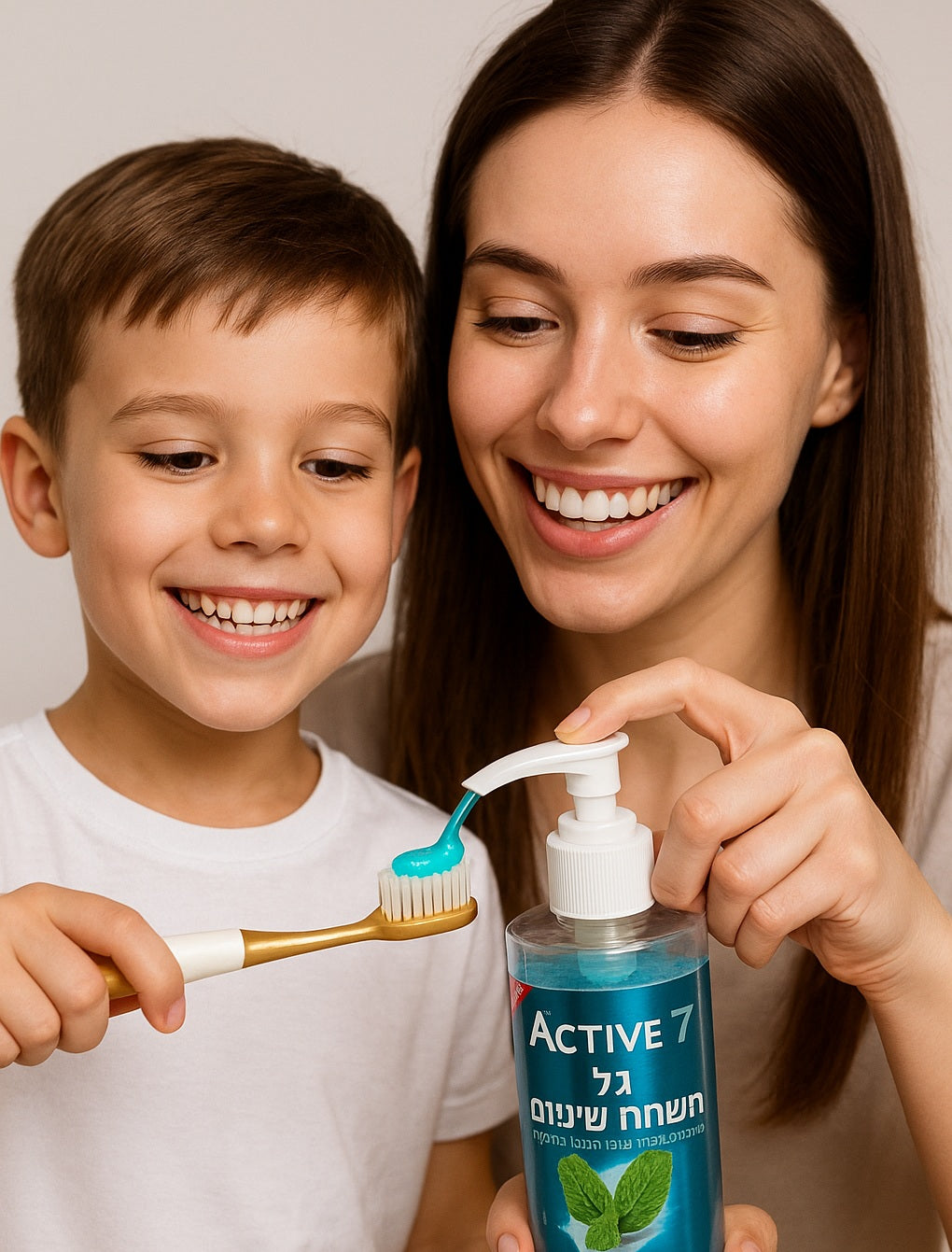 ג'ל משחת שיניים Active 7 בטעם נענע טבעי 250 מ"ל